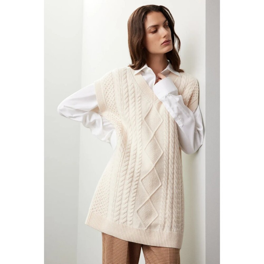 R-229. Madewell Cable-Knit Oversized Sweater Dress XL